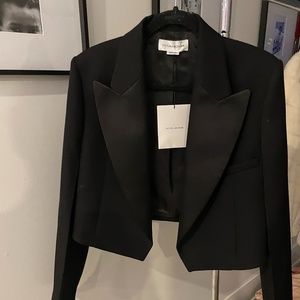 VICTORIA BECKHAM CROPPED TUX JACKET